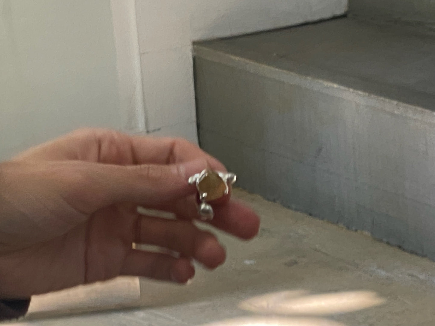 agate / Curve ring