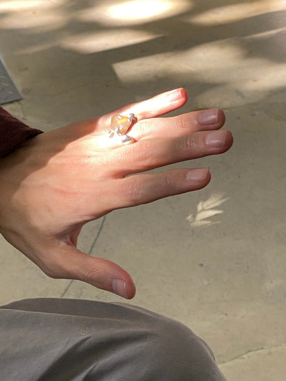 agate / Curve ring